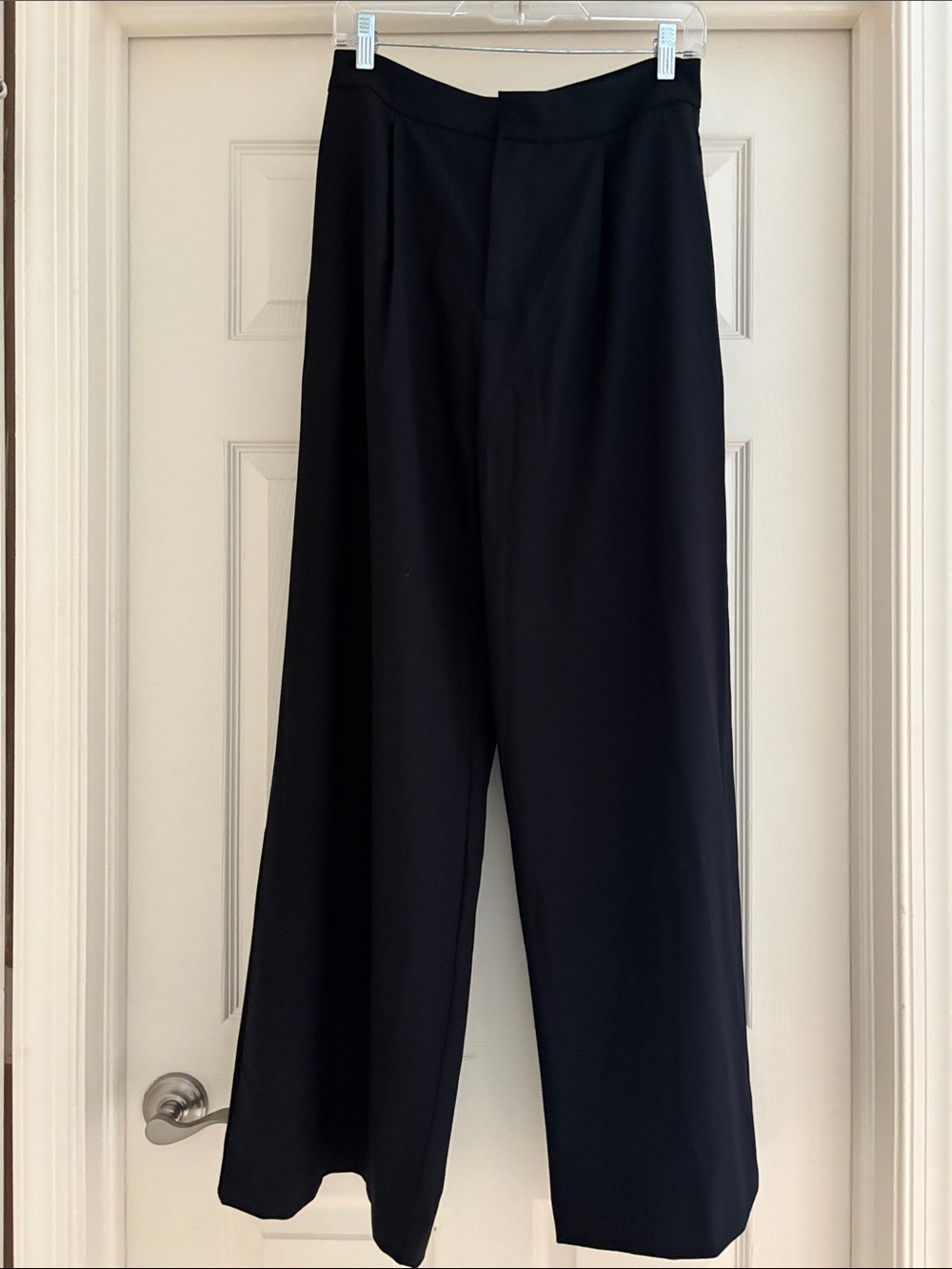 Women’s Classic Wide-Leg Black Pants